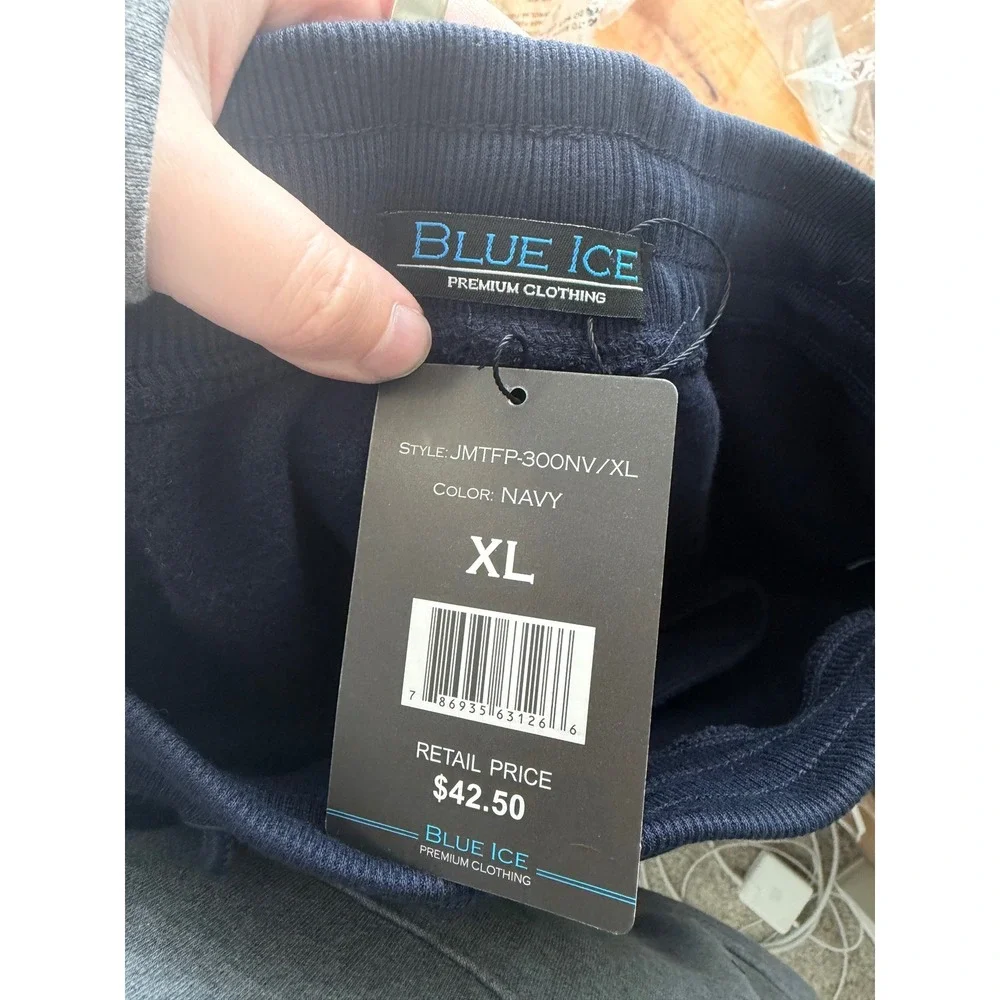 Blue Ice Premium Clothing Men's Sweatpants – Navy – Size XL – NWT - Picture 3 of 3